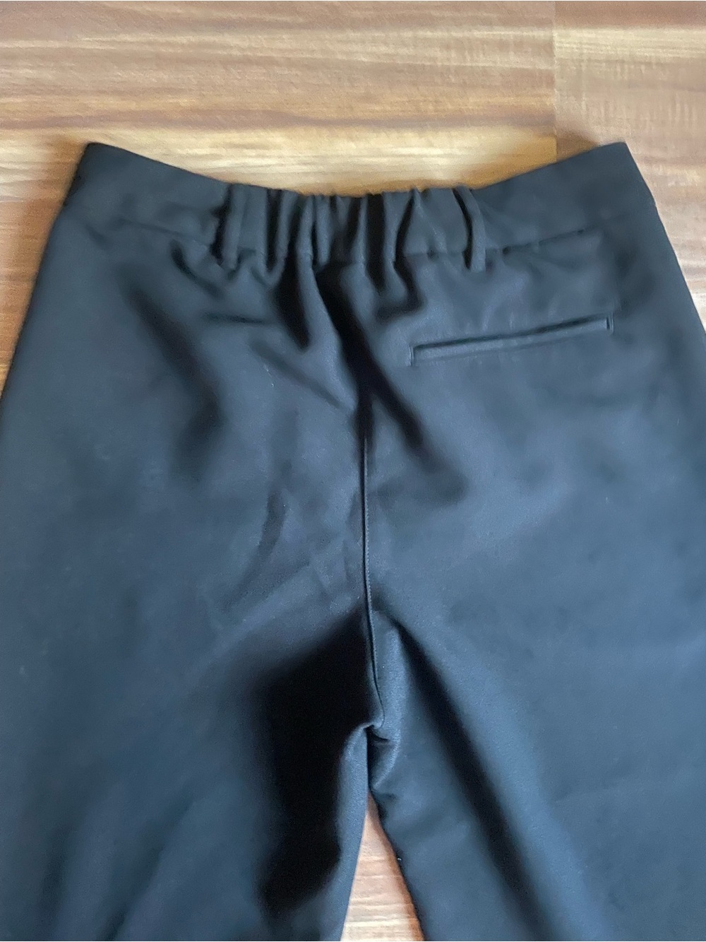 High-Waisted Taylor Wide-Leg Trouser Pants Black Workwear Women's Medium - Picture 4 of 5